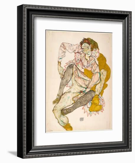 Seated Couple-Egon Schiele-Framed Giclee Print