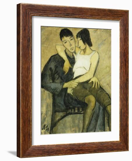 Seated Couple-Otto Mueller-Framed Giclee Print