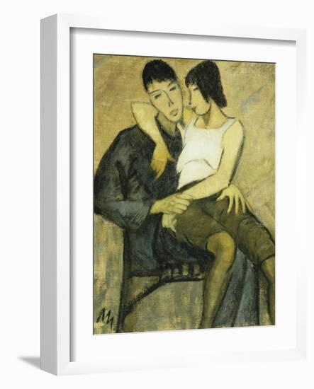 Seated Couple-Otto Mueller-Framed Giclee Print