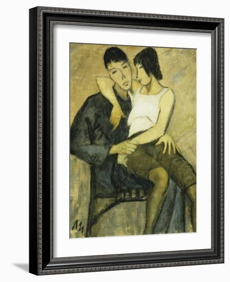 Seated Couple-Otto Mueller-Framed Giclee Print