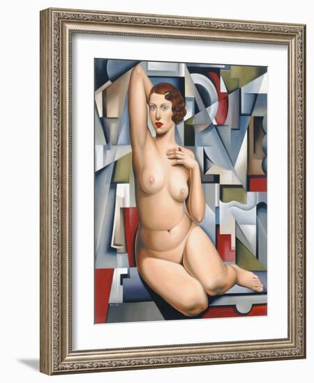 Seated Cubist Nude-Catherine Abel-Framed Giclee Print