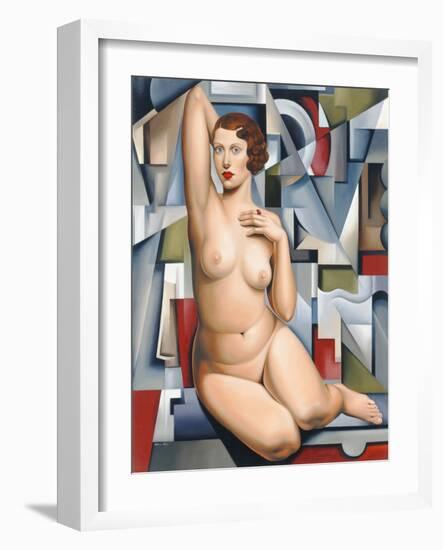 Seated Cubist Nude-Catherine Abel-Framed Giclee Print