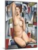 Seated Cubist Nude-Catherine Abel-Mounted Giclee Print