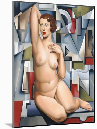 Seated Cubist Nude-Catherine Abel-Mounted Giclee Print