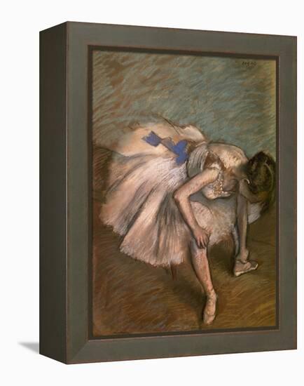 Seated Dancer, Ca. 1881-1883-Edgar Degas-Framed Premier Image Canvas
