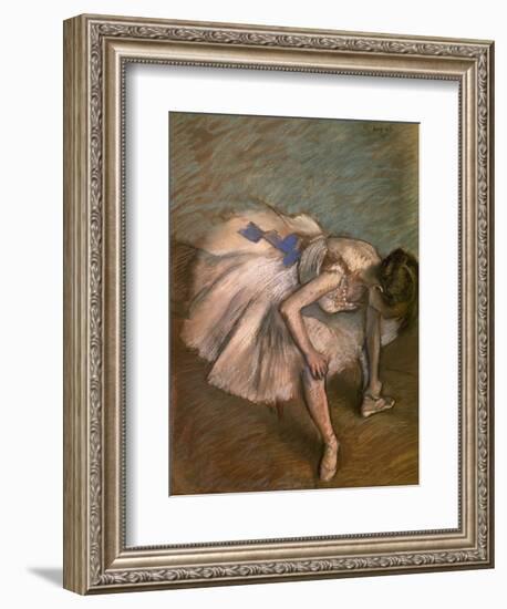 Seated Dancer, Ca. 1881-1883-Edgar Degas-Framed Giclee Print