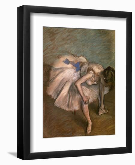 Seated Dancer, Ca. 1881-1883-Edgar Degas-Framed Giclee Print