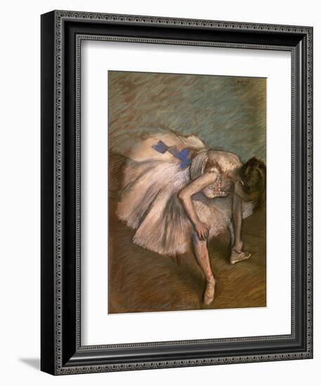 Seated Dancer, Ca. 1881-1883-Edgar Degas-Framed Giclee Print