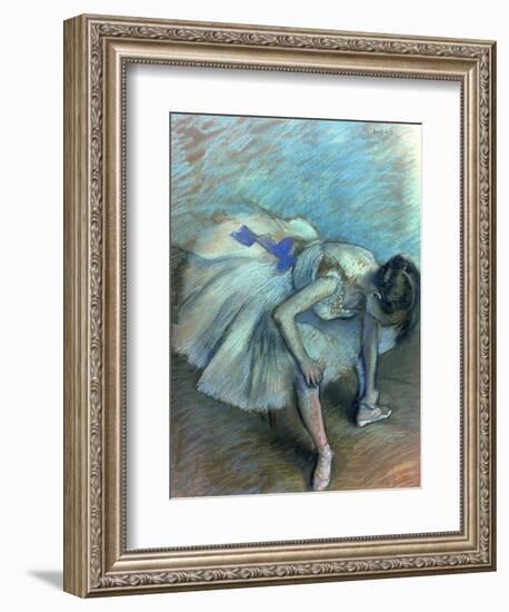 Seated Dancer, circa 1881-83-Edgar Degas-Framed Giclee Print