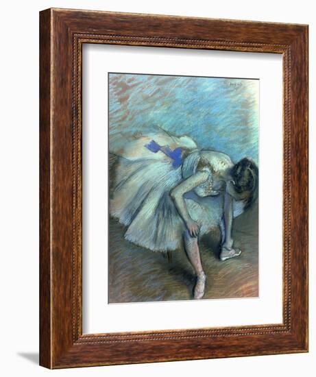 Seated Dancer, circa 1881-83-Edgar Degas-Framed Giclee Print