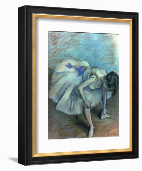 Seated Dancer, circa 1881-83-Edgar Degas-Framed Giclee Print