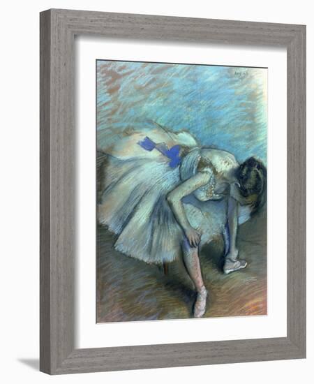 Seated Dancer, circa 1881-83-Edgar Degas-Framed Giclee Print