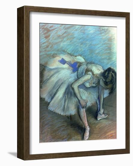 Seated Dancer, circa 1881-83-Edgar Degas-Framed Giclee Print