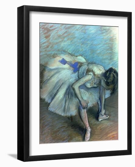 Seated Dancer, circa 1881-83-Edgar Degas-Framed Giclee Print