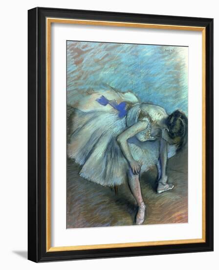 Seated Dancer, circa 1881-83-Edgar Degas-Framed Giclee Print