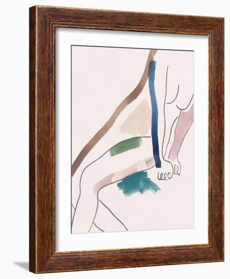 Seated Female Figure I-Melissa Wang-Framed Art Print