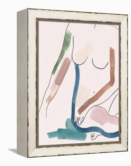 Seated Female Figure IV-Melissa Wang-Framed Stretched Canvas