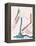 Seated Female Figure IV-Melissa Wang-Framed Stretched Canvas