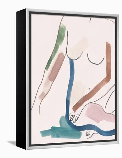 Seated Female Figure IV-Melissa Wang-Framed Stretched Canvas