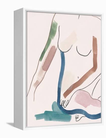 Seated Female Figure IV-Melissa Wang-Framed Stretched Canvas