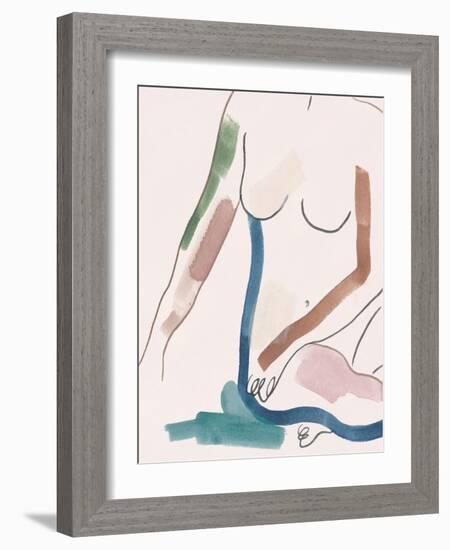 Seated Female Figure IV-Melissa Wang-Framed Art Print