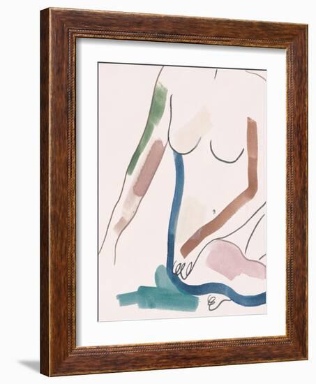 Seated Female Figure IV-Melissa Wang-Framed Art Print