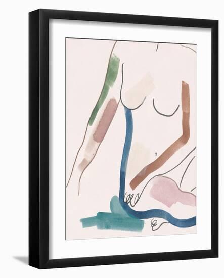 Seated Female Figure IV-Melissa Wang-Framed Art Print