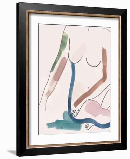 Seated Female Figure IV-Melissa Wang-Framed Art Print