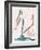 Seated Female Figure IV-Melissa Wang-Framed Art Print