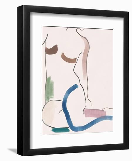 Seated Female Figure V-Melissa Wang-Framed Premium Giclee Print