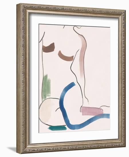 Seated Female Figure V-Melissa Wang-Framed Art Print