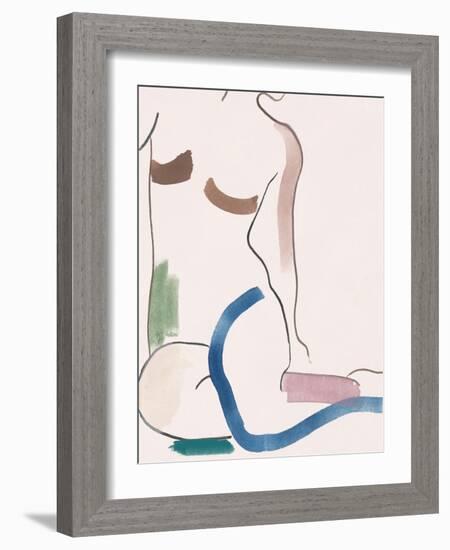 Seated Female Figure V-Melissa Wang-Framed Art Print