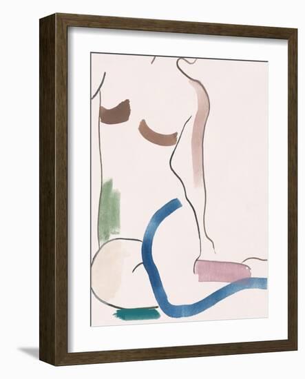 Seated Female Figure V-Melissa Wang-Framed Art Print