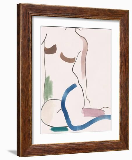 Seated Female Figure V-Melissa Wang-Framed Art Print