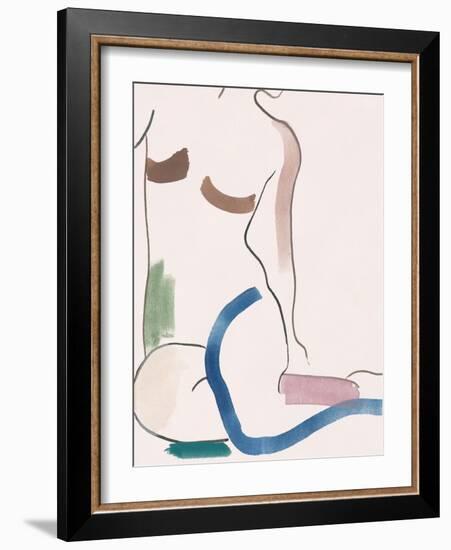 Seated Female Figure V-Melissa Wang-Framed Art Print