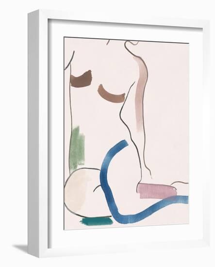 Seated Female Figure V-Melissa Wang-Framed Art Print