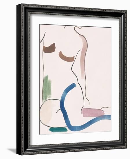 Seated Female Figure V-Melissa Wang-Framed Art Print