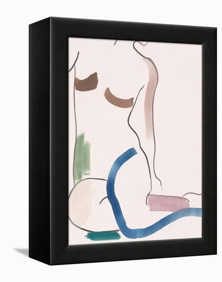 Seated Female Figure V-Melissa Wang-Framed Stretched Canvas