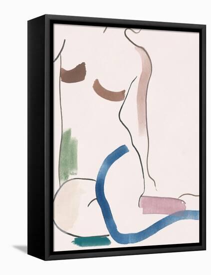 Seated Female Figure V-Melissa Wang-Framed Stretched Canvas