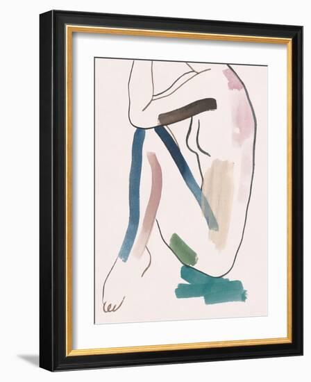 Seated Female Figure VI-Melissa Wang-Framed Art Print