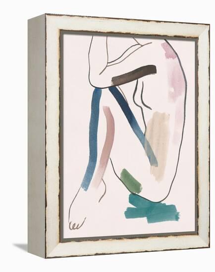 Seated Female Figure VI-Melissa Wang-Framed Stretched Canvas