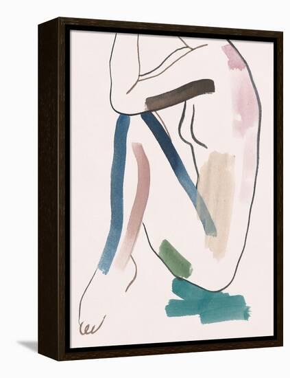 Seated Female Figure VI-Melissa Wang-Framed Stretched Canvas