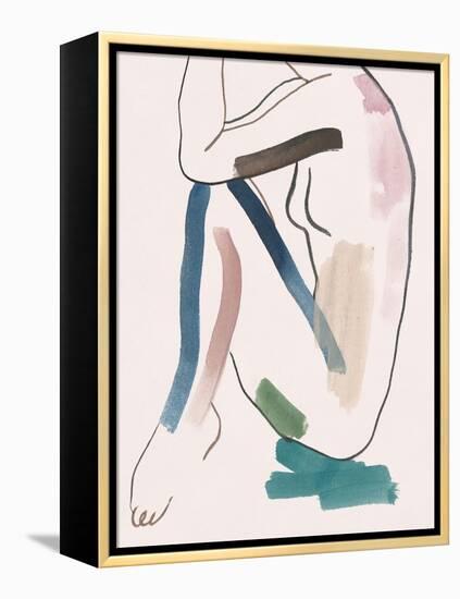 Seated Female Figure VI-Melissa Wang-Framed Stretched Canvas