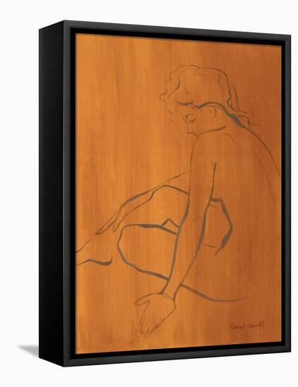 Seated Female Figure-Lanie Loreth-Framed Stretched Canvas