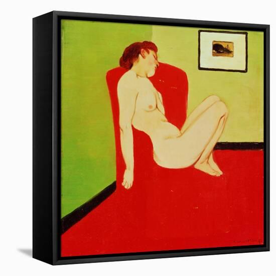 Seated Female Nude, 1897-Félix Vallotton-Framed Premier Image Canvas