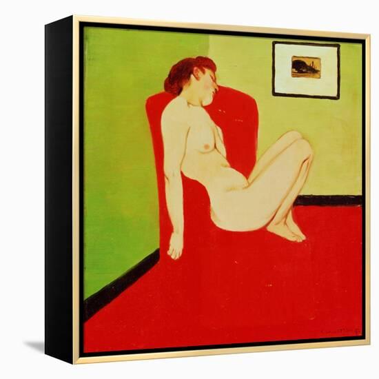 Seated Female Nude, 1897-Félix Vallotton-Framed Premier Image Canvas