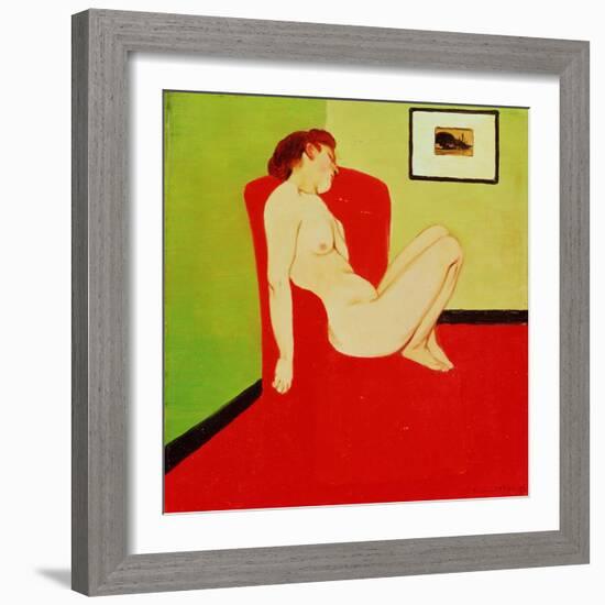 Seated Female Nude, 1897-Félix Vallotton-Framed Giclee Print