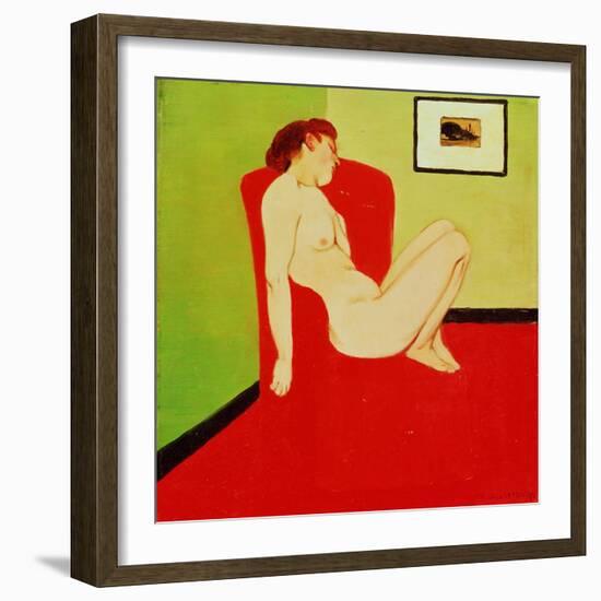 Seated Female Nude, 1897-Félix Vallotton-Framed Giclee Print