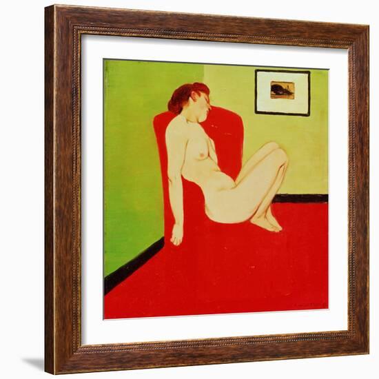 Seated Female Nude, 1897-Félix Vallotton-Framed Giclee Print