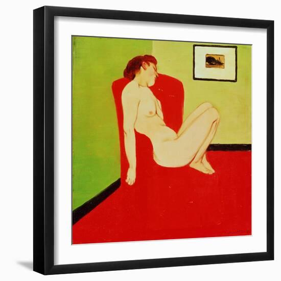 Seated Female Nude, 1897-Félix Vallotton-Framed Giclee Print